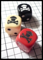 Dice : Dice - 6D - Johnny Cupcakes Red Ivory Black - Website  Jan 2011